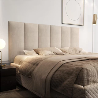 Kit 5 Peças De Cabeceira Cama Módulos Estofados Para Cama de Solteiro