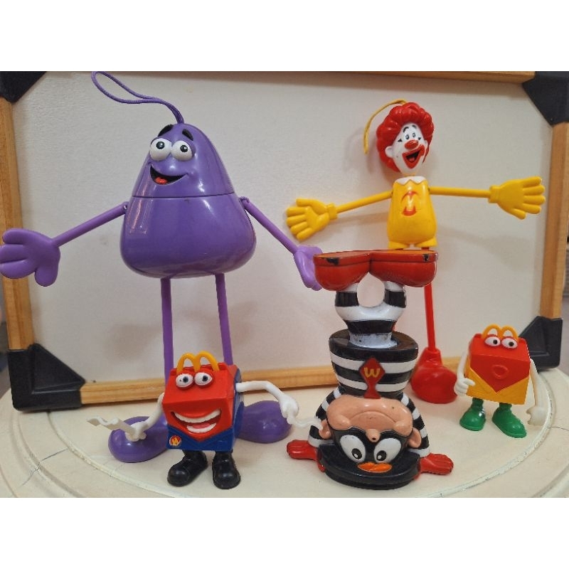 Lote brinquedos antigos do McDonald's personagens do McDonald's ...