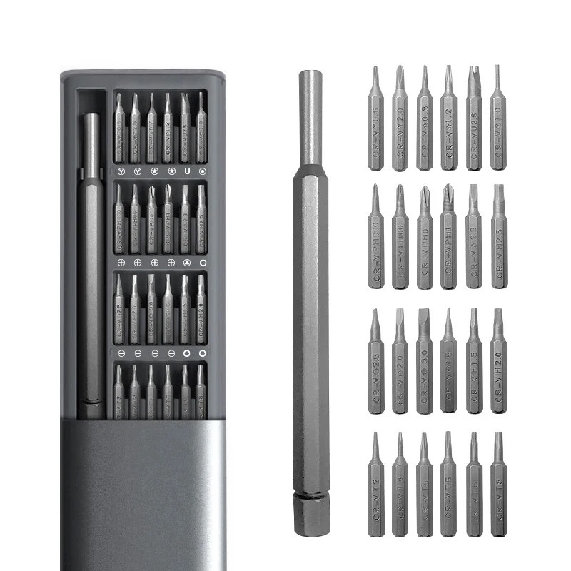 Kit 24 Chave Precisão Torx Fenda Y Abrir Celular/Manutenção