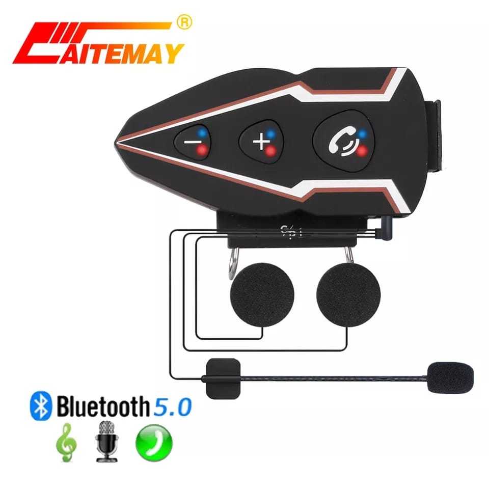 Fone de Ouvido com Microfone para Capacete de Moto Bluetooth e Ligação GP1