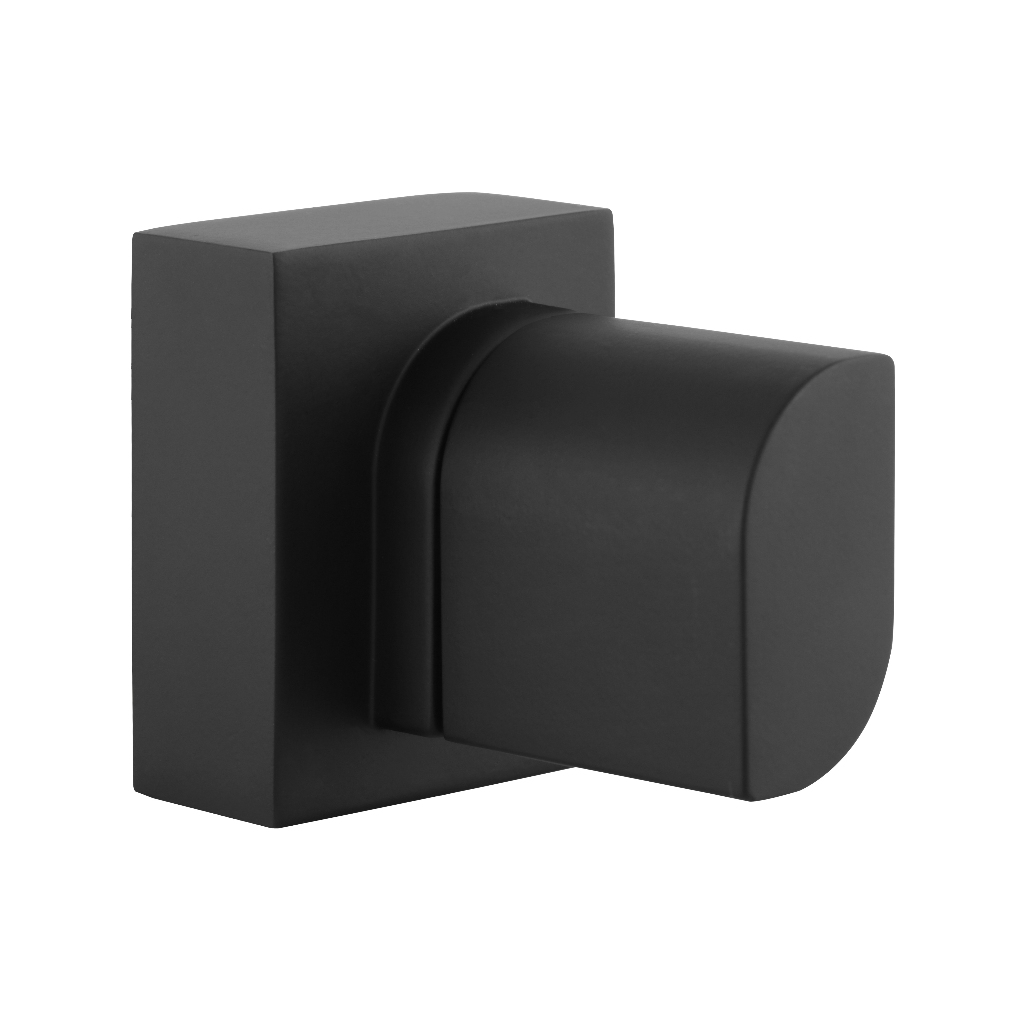 Acabamento P/ Registro De Metal Para Banheiro Gota Preto