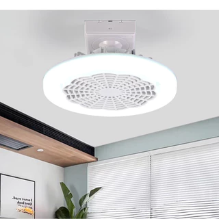 Ventilador De Teto Moderno Com Controle Remoto De Luzes Luz De Ventilador De Soquete Fechado De 10 Polegadas Bivolt