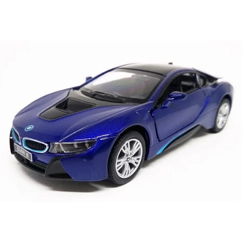 Carrinho Miniatura BMW i8 abre as portas kinsmart 1/36 abre as
