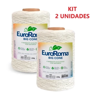 KIT 2 UNIDADES Barbante BIG Cru EuroRoma 1,8kg