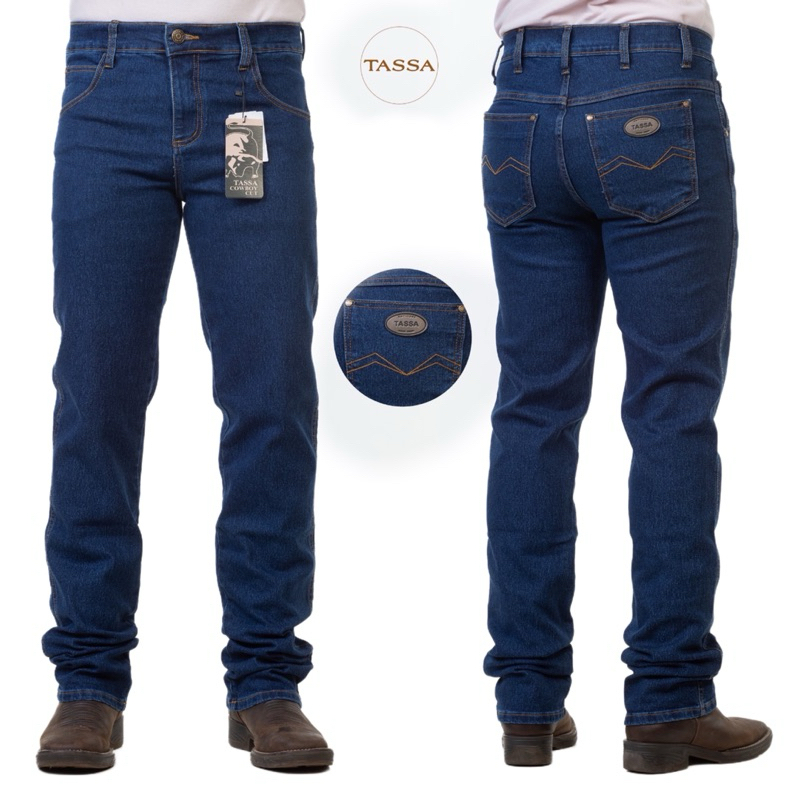 Calça Country Masculina Jeans Cowboy Texas Road - PAINT HORSE MODA COUNTRY