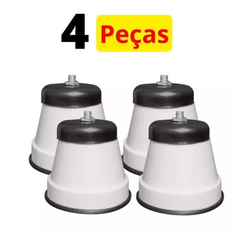 Pés De Fogão, Geladeira, Freezer Redondo Com Rodinhas - Universal