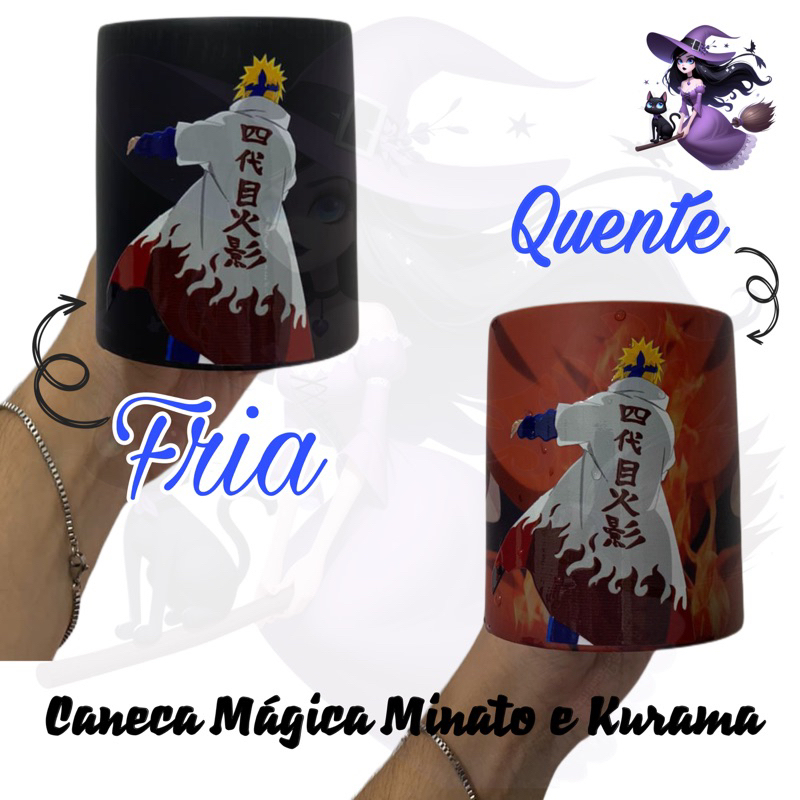 Caneca Mágica - Minato Namikaze VS Kurama