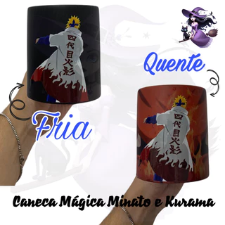 Caneca Mágica - Minato Namikaze VS Kurama