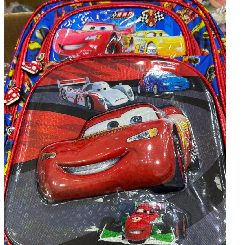 Mochilha Infantil 3D Carros Relâmpago Mcqueen 3d Maxtoy Mochila voltas aulas 3d ENVIO DENTRO DE 24