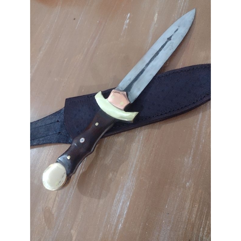 Faca Artesanal de dois Gumes estilo Medieval | Shopee Brasil
