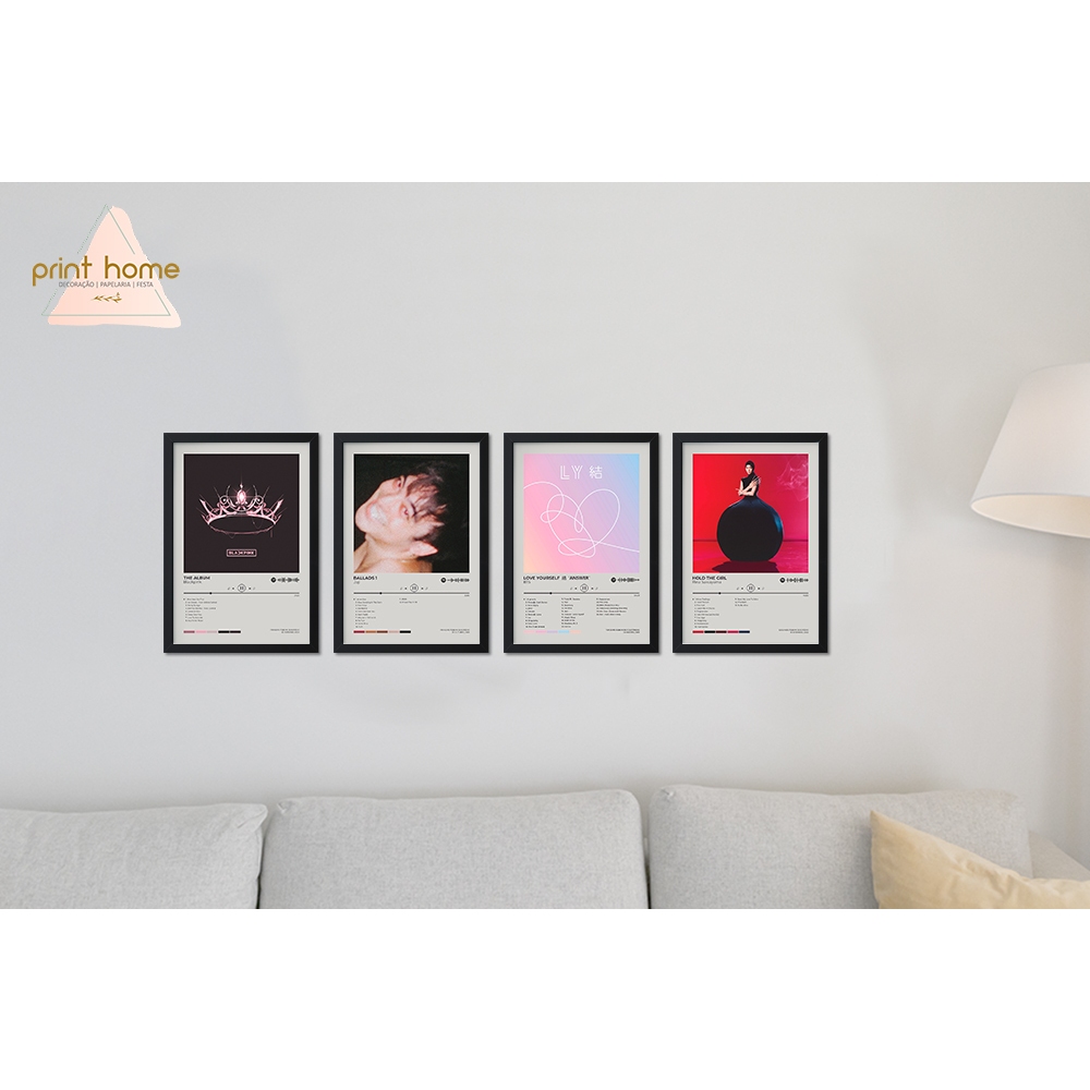 Quadro Moldura Spotify BTS Love Yourself Answer | Shopee Brasil