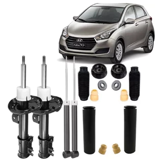 4 Amortecedor+4 Kit Suspensão Hb20 Hb20s 2012 2013 2014 2015