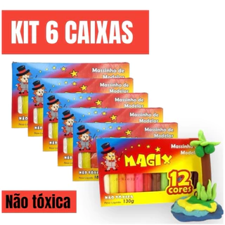 Kit Massinha de Modelar Magix 12 Cores 180g