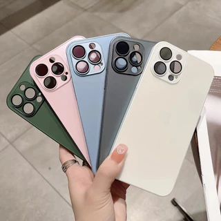 Capa Case Ag Glass NANO ACRÍLICO Fosco Premium Para IPhone 11 11Promax 12 13 14 15Promax