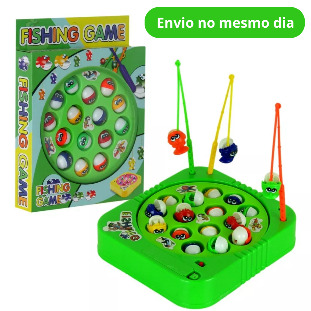 Brinquedo Pesca Peixe Jogo Pega Peixe Pescaria Infantil Criança Menina ...