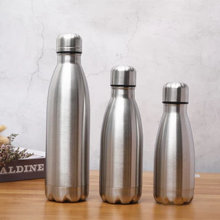 Garrafa Térmica Portátil Aço Inox Academia Quente Frio Água Suco 750/500ml