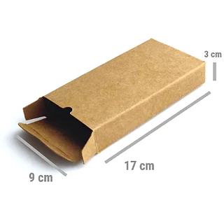 Caixa Kraft Perfumes Presentes Chocolate 17x9x3cm - 50 unidades
