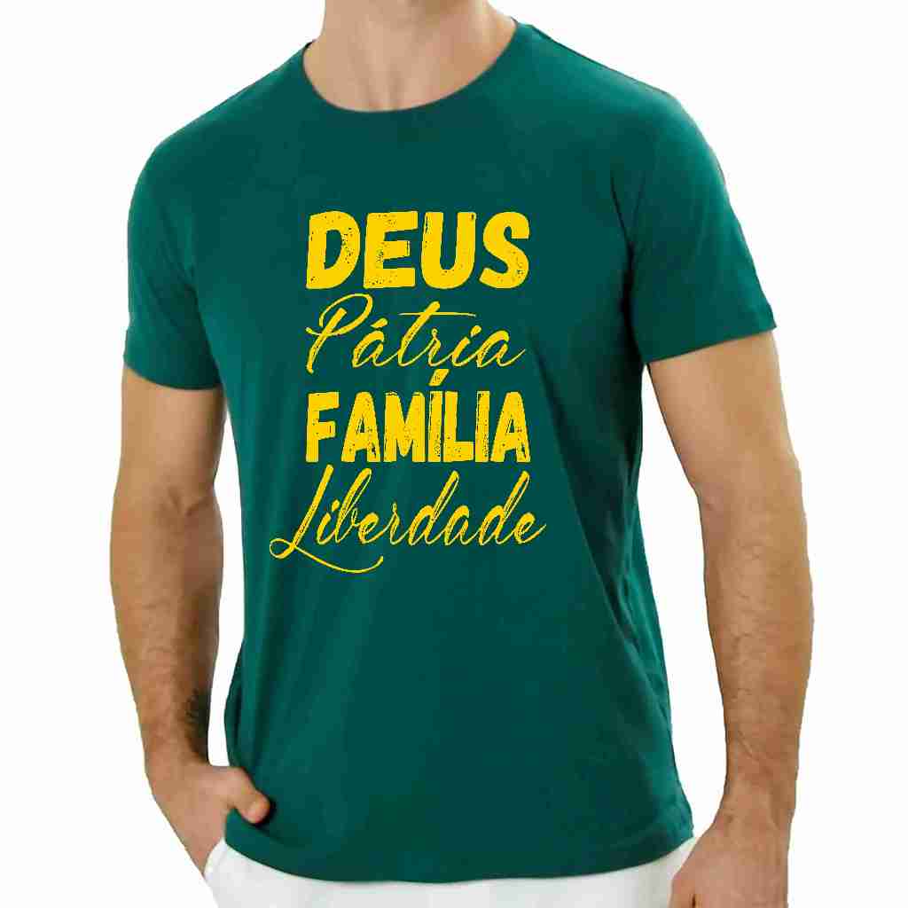 Camiseta Verde Deus Pátria