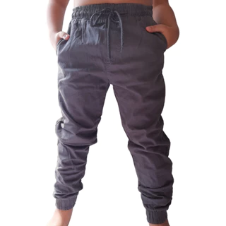 Calça Juvenil Sarja Jogger Luxxo Cinza Envio Imediato
