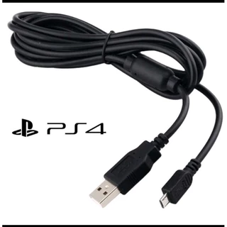 Cabo carregador controle PS4 Playstation 4 play 4 com filtro V8 micro USB carregamento rápido. Mede 1.80cm caixa azul