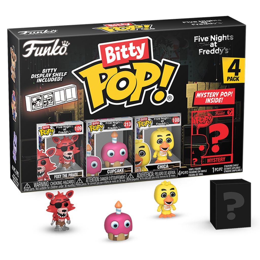 FUNKO BITTY POP FIVE NIGHTS AT FREDDY'S - FOXY 4-PACK (73045) NOVO ORIGINAL