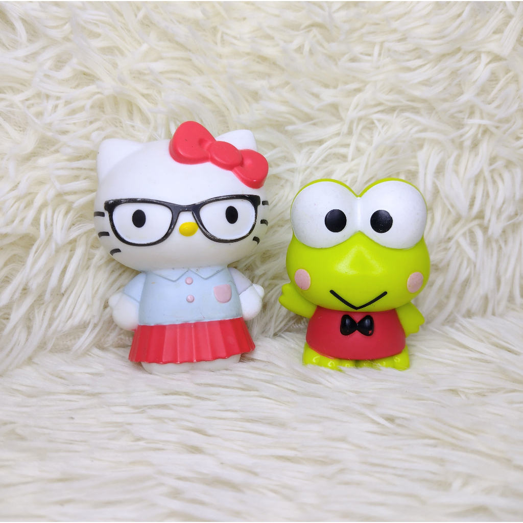Bonecos Hello Kitty e Sapo Keroppi Sanrio Mc Donalds | Shopee Brasil