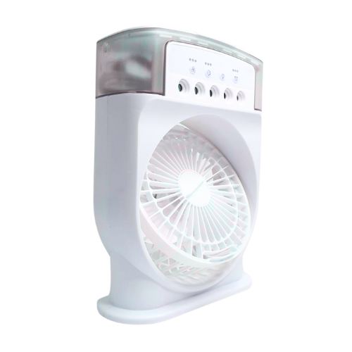 Mini Ventilador Portátil Umidificador Ventilador de Mesa Refrigerador De Ar Ventilador Umidificador Cor Branco