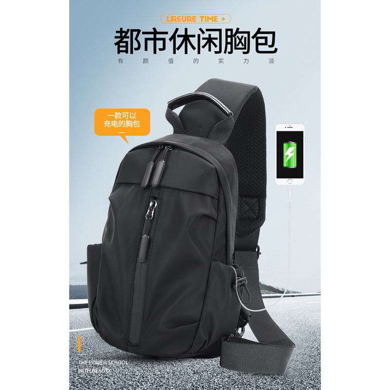 Bolsa Transversal Masculina Impermeável À Prova De Riscos[2211244]