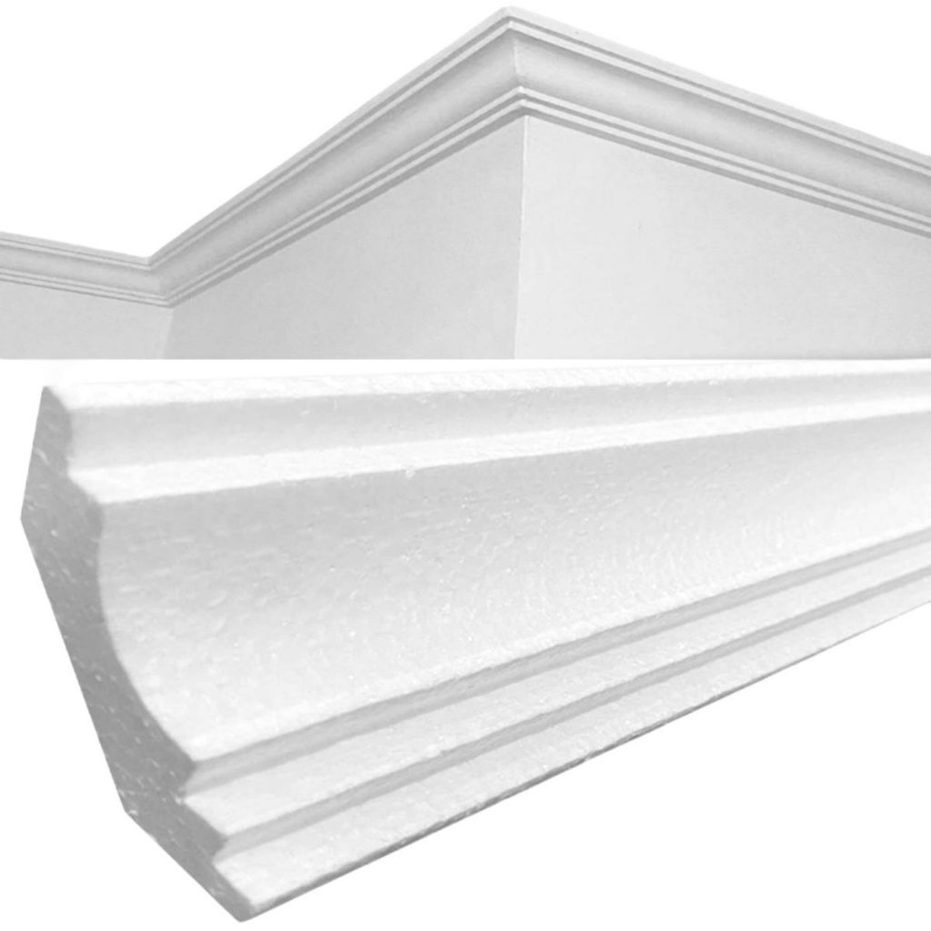 Roda Teto isopor Moldura de Isopor 30 Metros