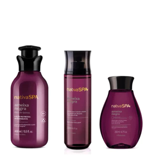 Nativa Spa Loção Des Hidratante Corpo Ameixa Negra+ Splash+ Oleo