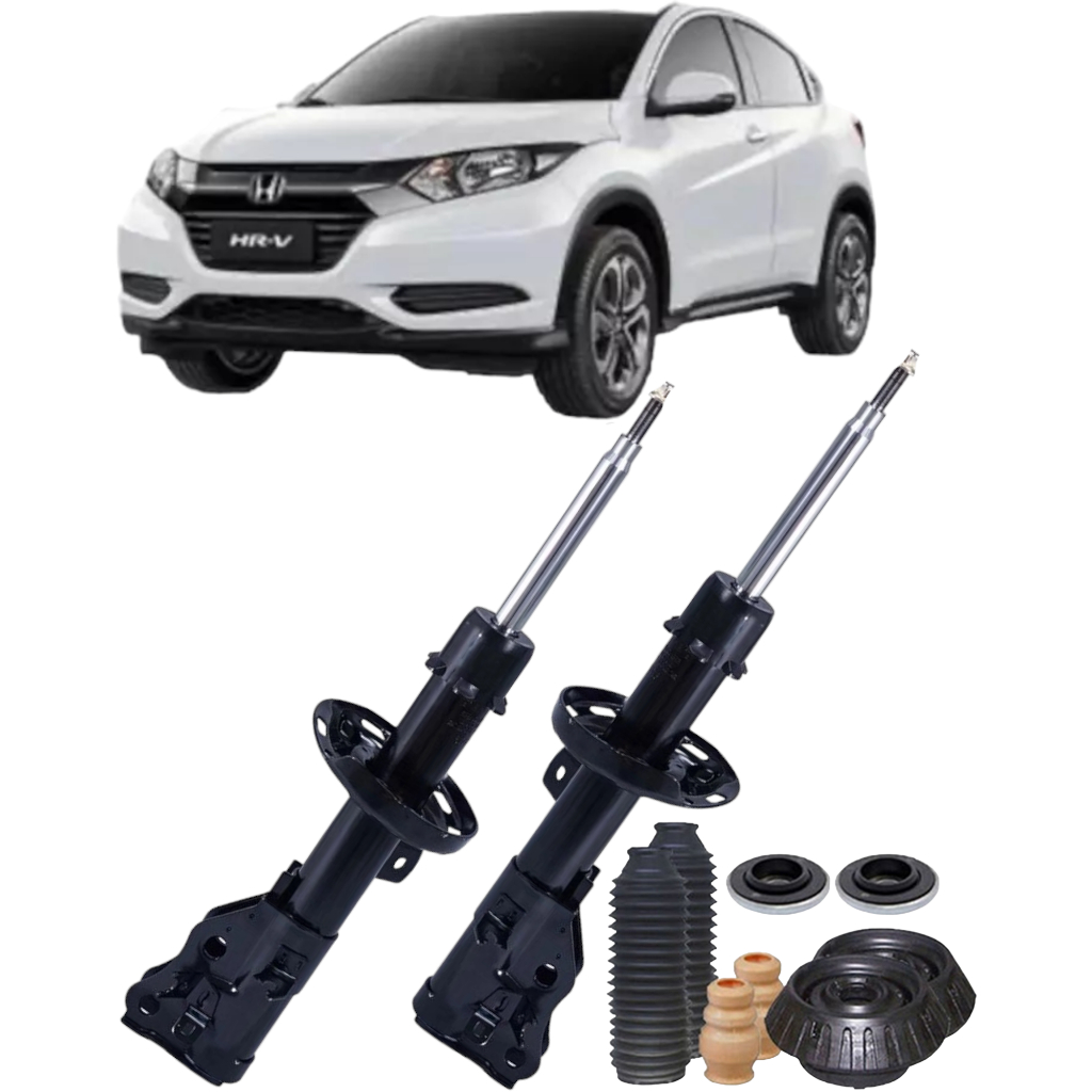 Par Amortecedor Dianteiro + Kit Honda Hrv 2015 2016 2017 2018 2019 2020 ...