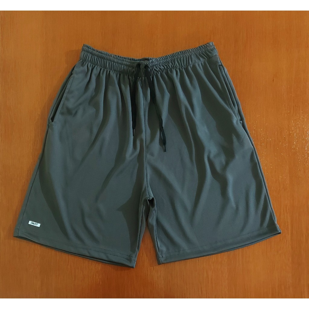 Bermuda / Short Dri fit COM BOLSO em Poliéster com elástico e cordão Liso / Leve / Esportes e Dia a Dia