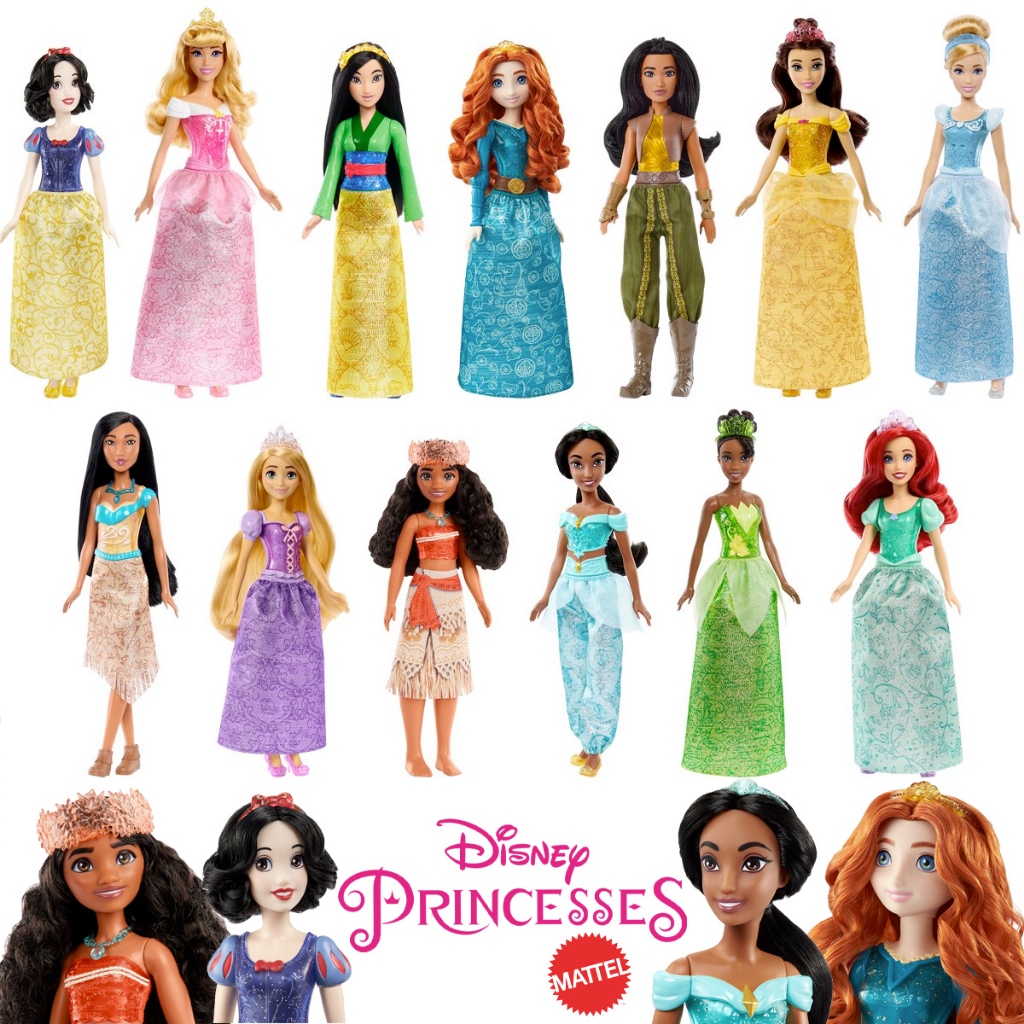 Bonecas Princesa da Disney 30 cm Rapunzel, Cinderella, Jazmin, Elsa Frozen, Bela Adormecida, Ariel, Anna, Frozen, Aurora Original Mattel ótimo presente para meninas