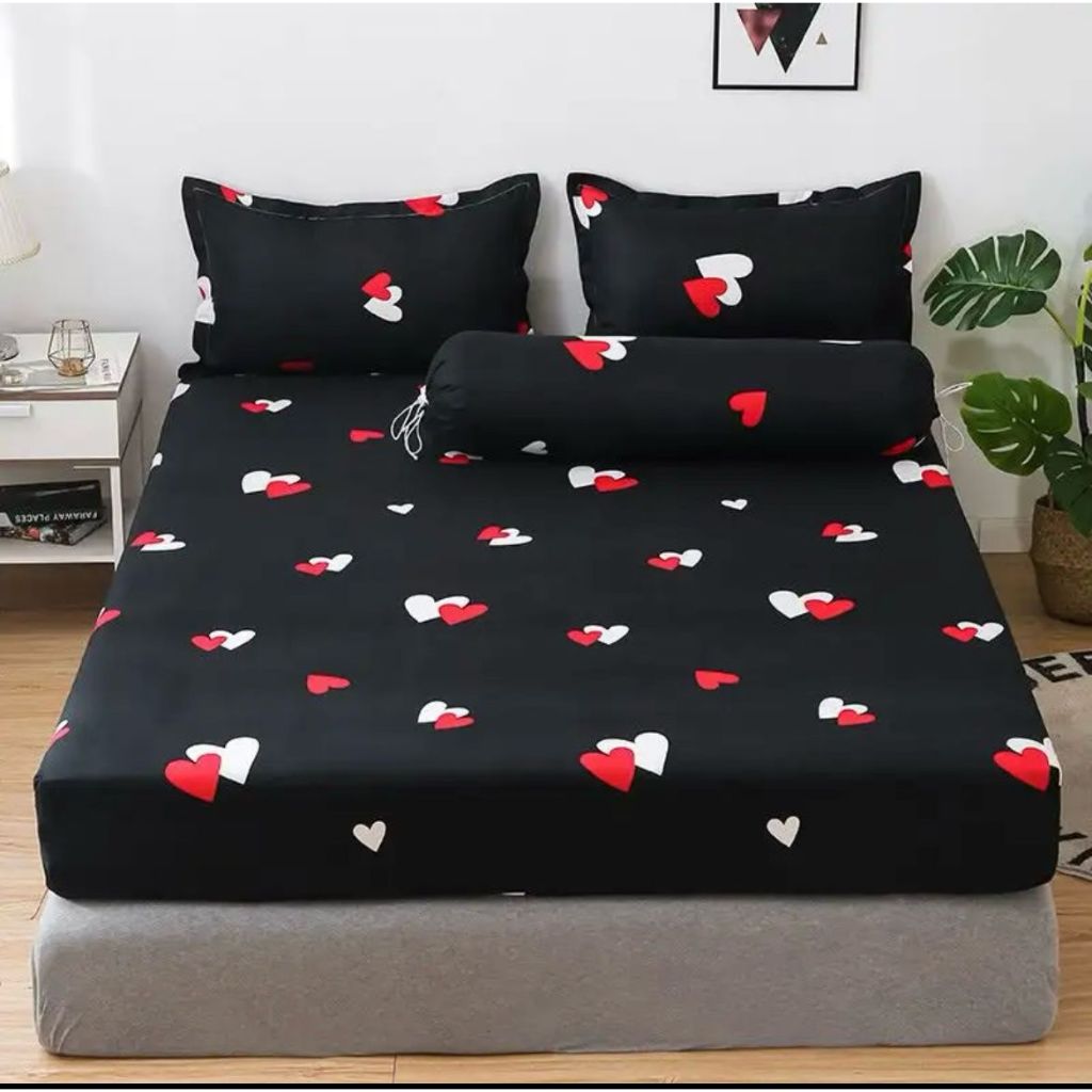 Roupa de Cama Lençol Casal Padrão Avulso 01 Pç Com Elástico Diversas Estampas Florais e Geométricas