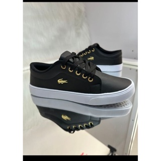 Tenis lacoste feminino hot sale preto