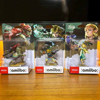 Trio Amiibo Zelda Tears Of The Kingdom - Link, Zelda e Ganondorf