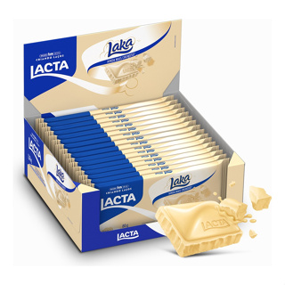 Barra de chocolate branco caixa com 12 unidades de 34g - Laka