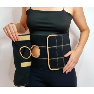Cinta de Colostomia 3 gomos Bilateral - PRETO em Oferta na Shopee
