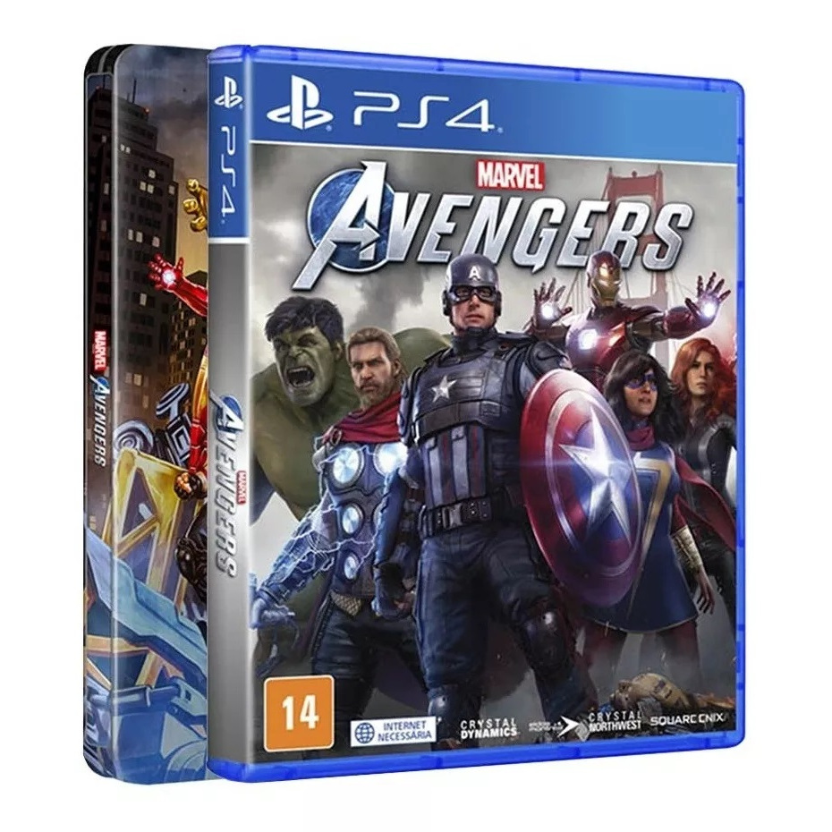 Marvels Avengers Steelbook Ps4 Playstation Física Lacrado