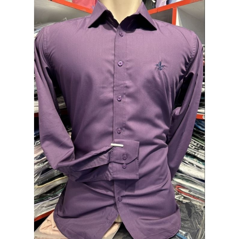 camisa social manga longa lisa microfibra não amassa