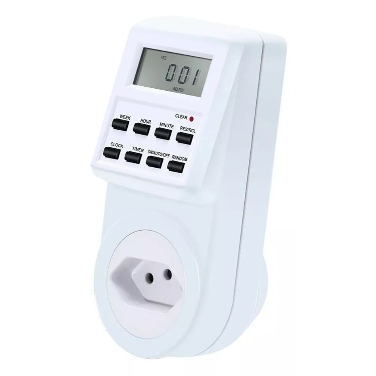 Timer Digital Lcd Programavel Temporizador Tomada Bilvolt | Shopee Brasil