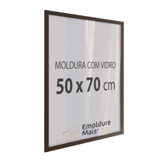 Marco Duarte Mota kit 3 Moldura 50x70 com Vidro para Quadros Retrato Poster  Fotografia Quebra Cabeça