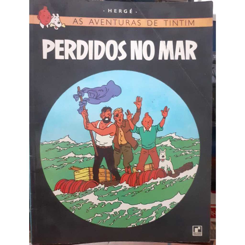LIVRO/QUADRINHOS- PERDIDOS NO MAR- AVENTURAS DE TINTIM-RARO | Shopee Brasil