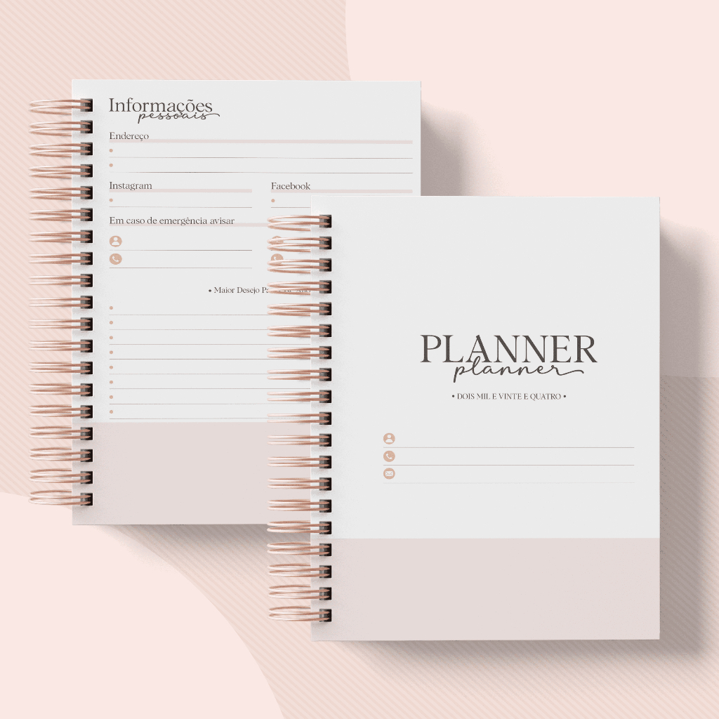 Imagem do produto Planner Feminino 2026 - PERMANENTE - Completo - Personalizado - Marmorizado 2