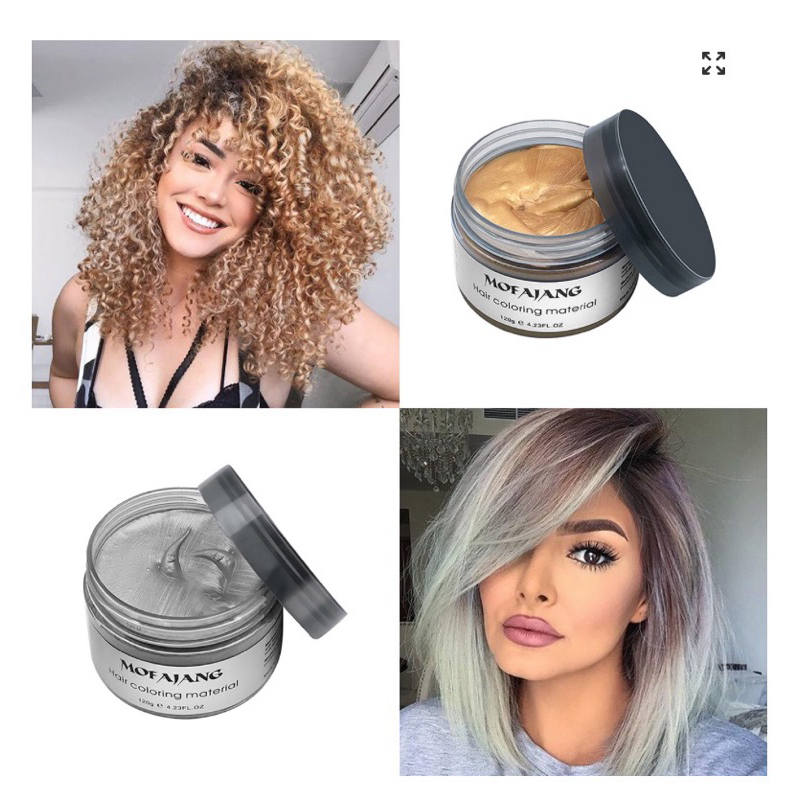 Pomada pinta cabelo cor gold mofajang tintura temporária 120g | Shopee ...