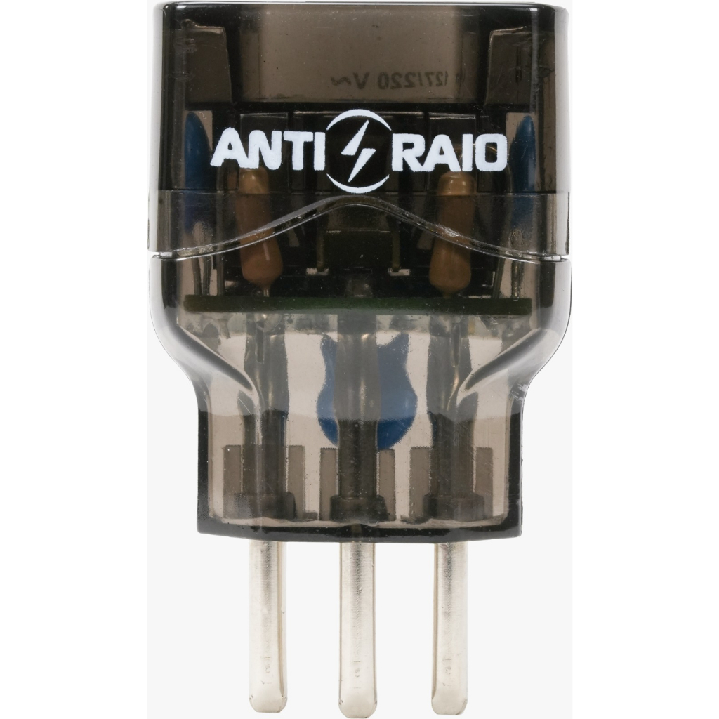 Tomada Dps classe III Anti-raio Preto Fume Embrastec 127v/220v 10a 7,5ka
