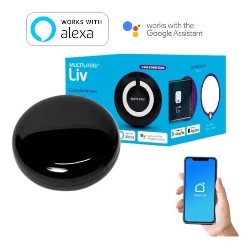 Controle Remoto Universal Inteligente Wi-Fi - Multilaser Liv - SE226