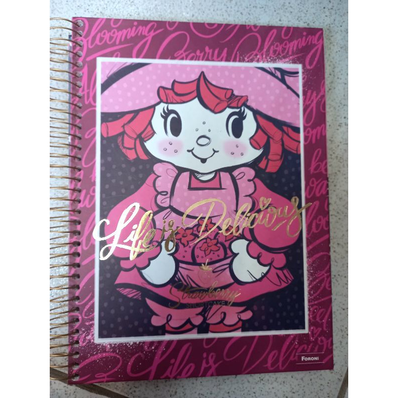 Caderno Moranguinho antigo vintage 10 matérias | Shopee Brasil