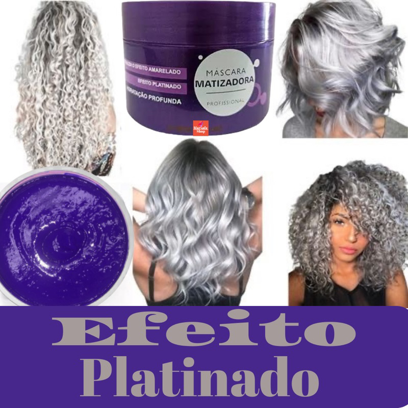 Matizador Platinum 250g Cabelos Loiros - Para Cabelos Loiro Branco ...