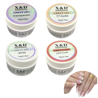Gel X&d 15g Led Uv Gel para Unhas Xd Profissional Acrigel Alongamento Xed
